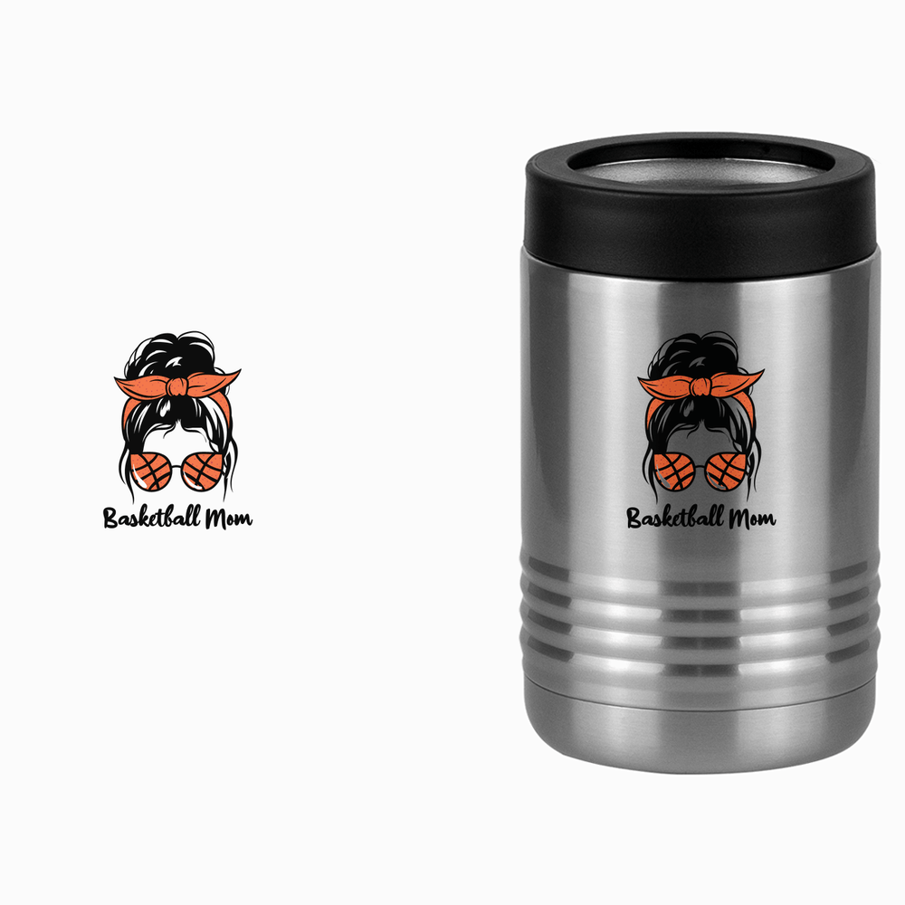 Personalized Messy Bun Beverage Holder - Basketball Mom - Design View