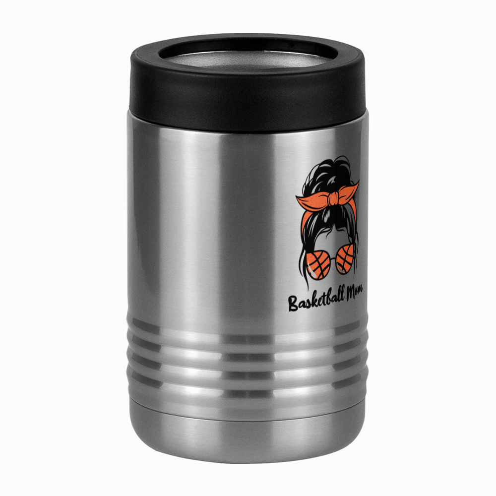 Personalized Messy Bun Beverage Holder - Basketball Mom - Front Right View