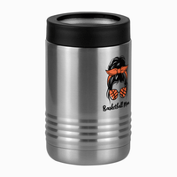 Thumbnail for Personalized Messy Bun Beverage Holder - Basketball Mom - Front Right View