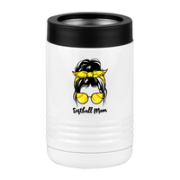 Thumbnail for Personalized Messy Bun Beverage Holder - Softball Mom - Left View