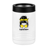 Thumbnail for Personalized Messy Bun Beverage Holder - Softball Mom - Right View