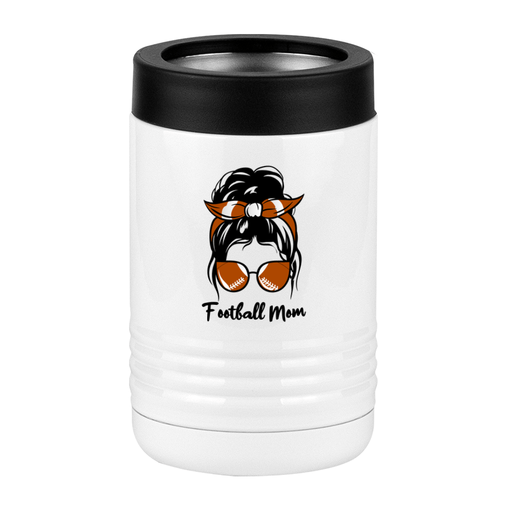 Personalized Messy Bun Beverage Holder - Football Mom - Left View