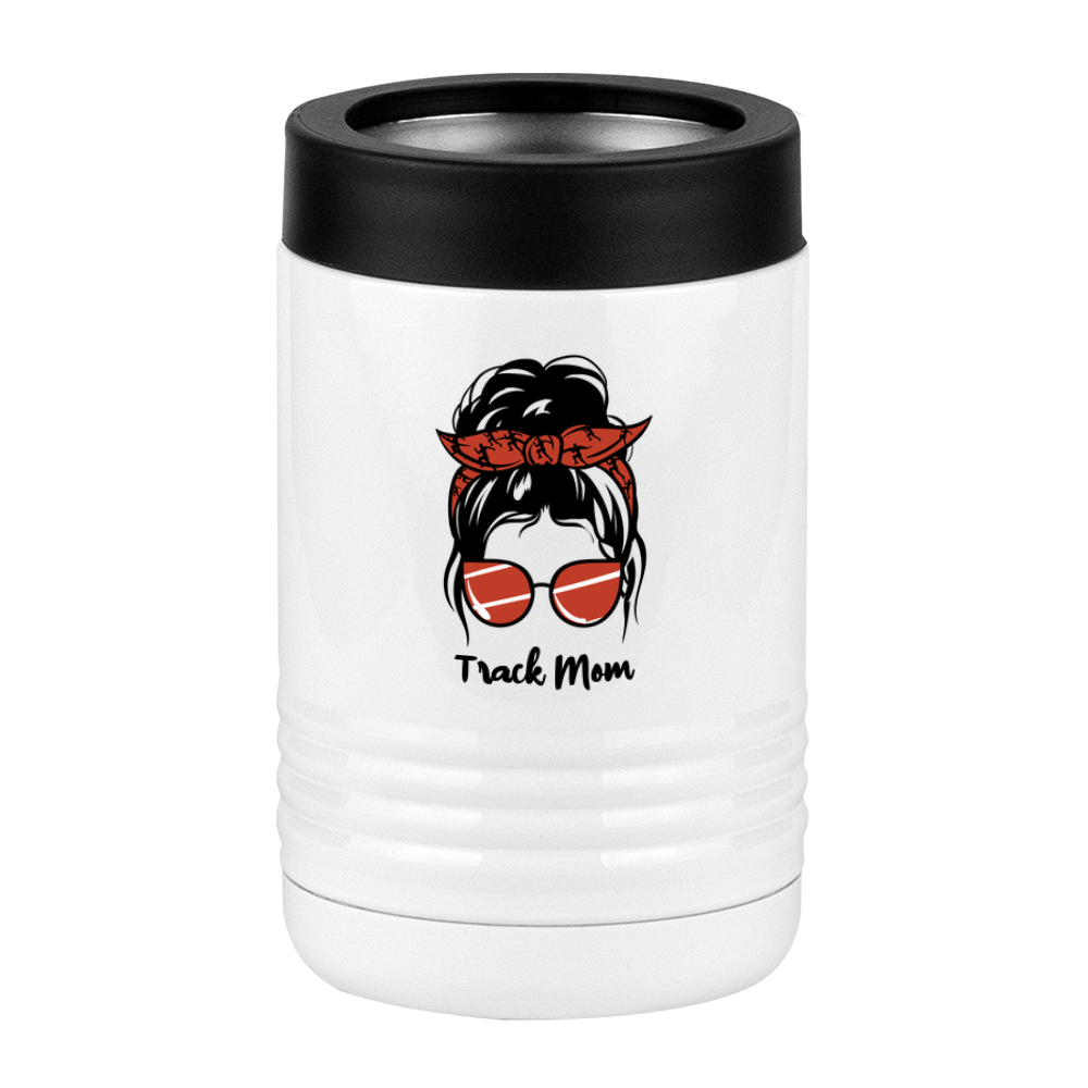 Personalized Messy Bun Beverage Holder - Track Mom - Left View