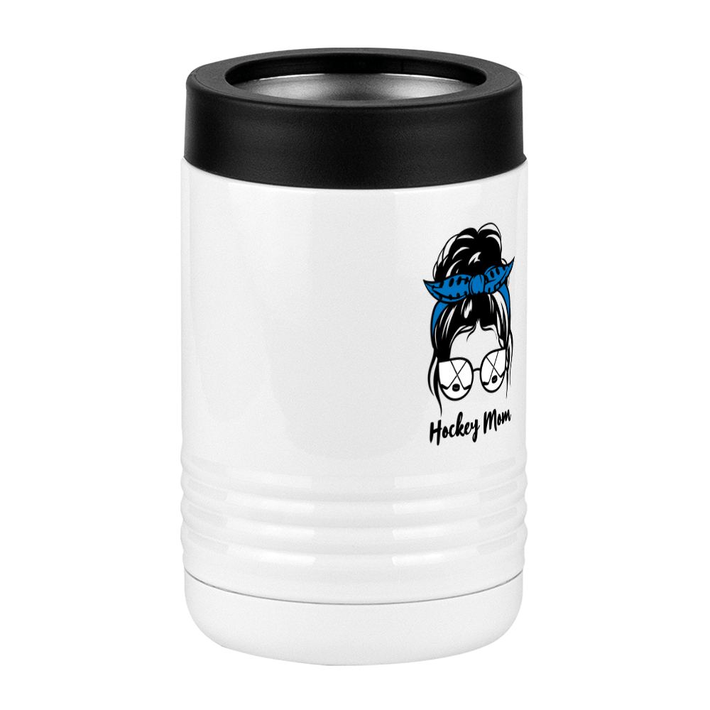 Personalized Messy Bun Beverage Holder - Hockey Mom - Front Right View