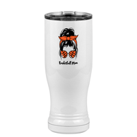 Thumbnail for Personalized Messy Bun Pilsner Tumbler (14 oz) - Basketball Mom - Right View