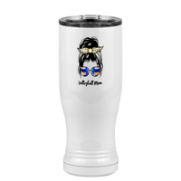 Thumbnail for Personalized Messy Bun Pilsner Tumbler (14 oz) - Volleyball Mom - Right View