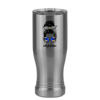 Thumbnail for Personalized Messy Bun Pilsner Tumbler (14 oz) - Volleyball Mom - Right View
