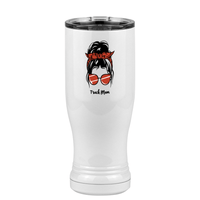 Thumbnail for Personalized Messy Bun Pilsner Tumbler (14 oz) - Track  Mom - Right View