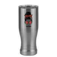 Thumbnail for Personalized Messy Bun Pilsner Tumbler (14 oz) - Track  Mom - Right View
