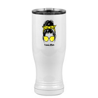 Thumbnail for Personalized Messy Bun Pilsner Tumbler (14 oz) - Tennis Mom - Left View