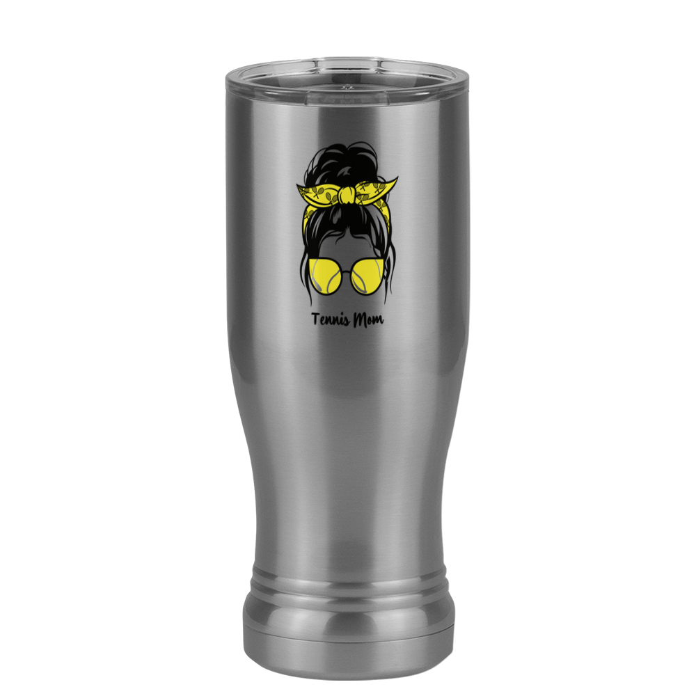 Personalized Messy Bun Pilsner Tumbler (14 oz) - Tennis Mom - Right View