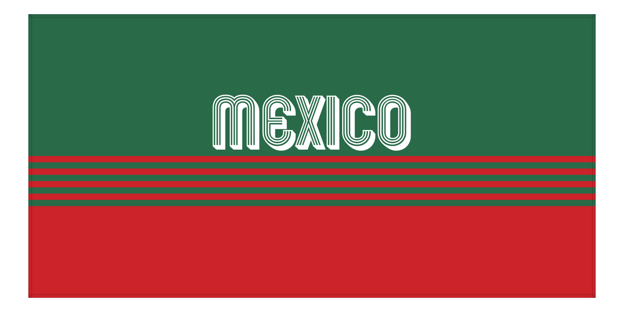 Personalized Mexico Beach Towel - Front View