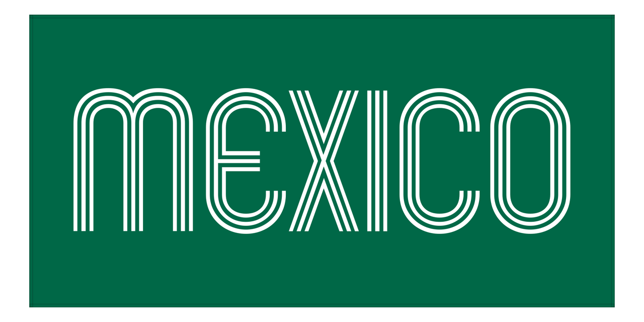 Mexico Beach Towel - Front View