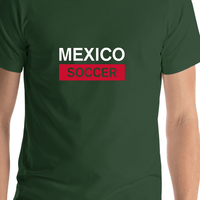 Thumbnail for Mexico Soccer T-Shirt - Green - Shirt Close-Up View