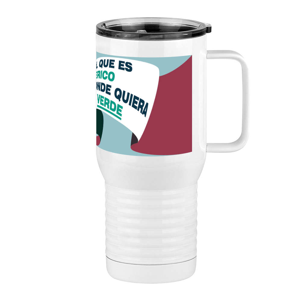 Mexico Travel Coffee Mug Tumbler with Handle (20 oz) - Bird - Right View