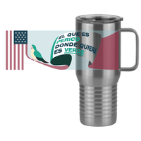 Thumbnail for Mexico Travel Coffee Mug Tumbler with Handle (20 oz) - Bird - Design View