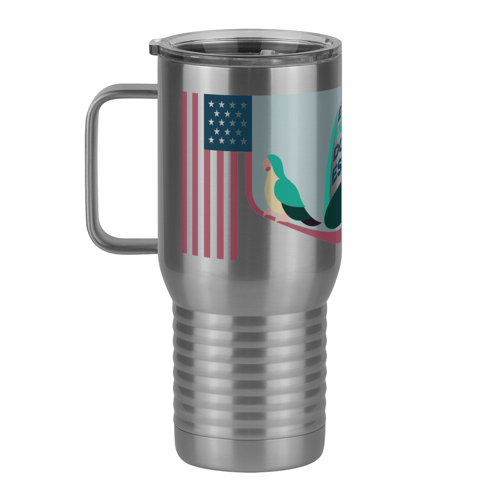 Mexico Travel Coffee Mug Tumbler with Handle (20 oz) - Bird - Left View