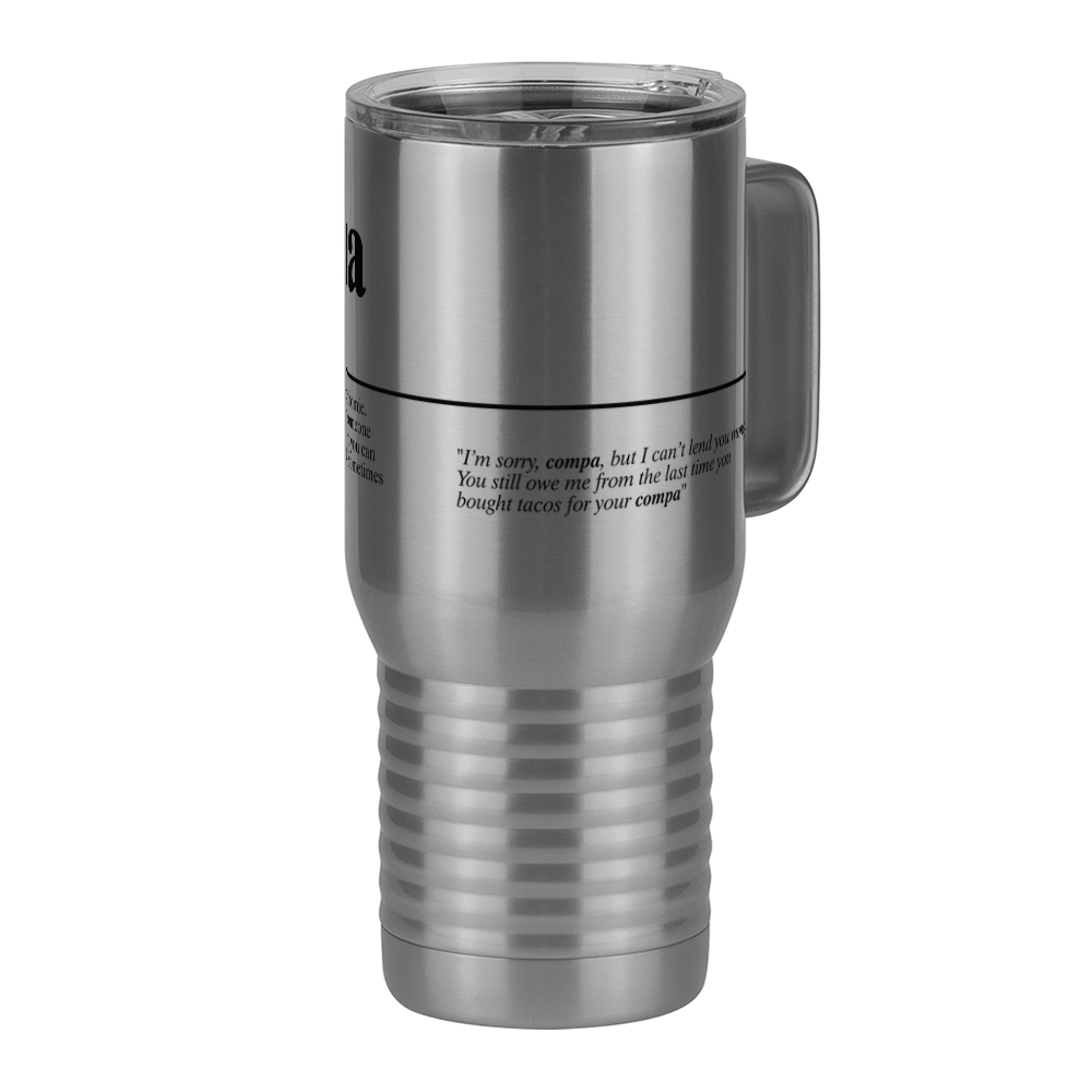 Mexico Travel Coffee Mug Tumbler with Handle (20 oz) - Compa - Front Right View