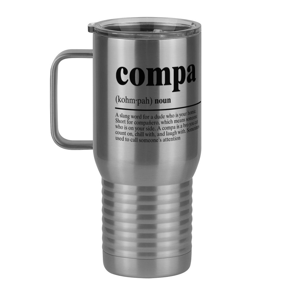 Mexico Travel Coffee Mug Tumbler with Handle (20 oz) - Compa - Left View