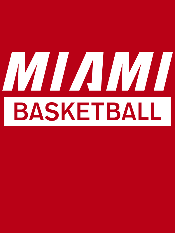 Miami Basketball T-Shirt - Red - Decorate View