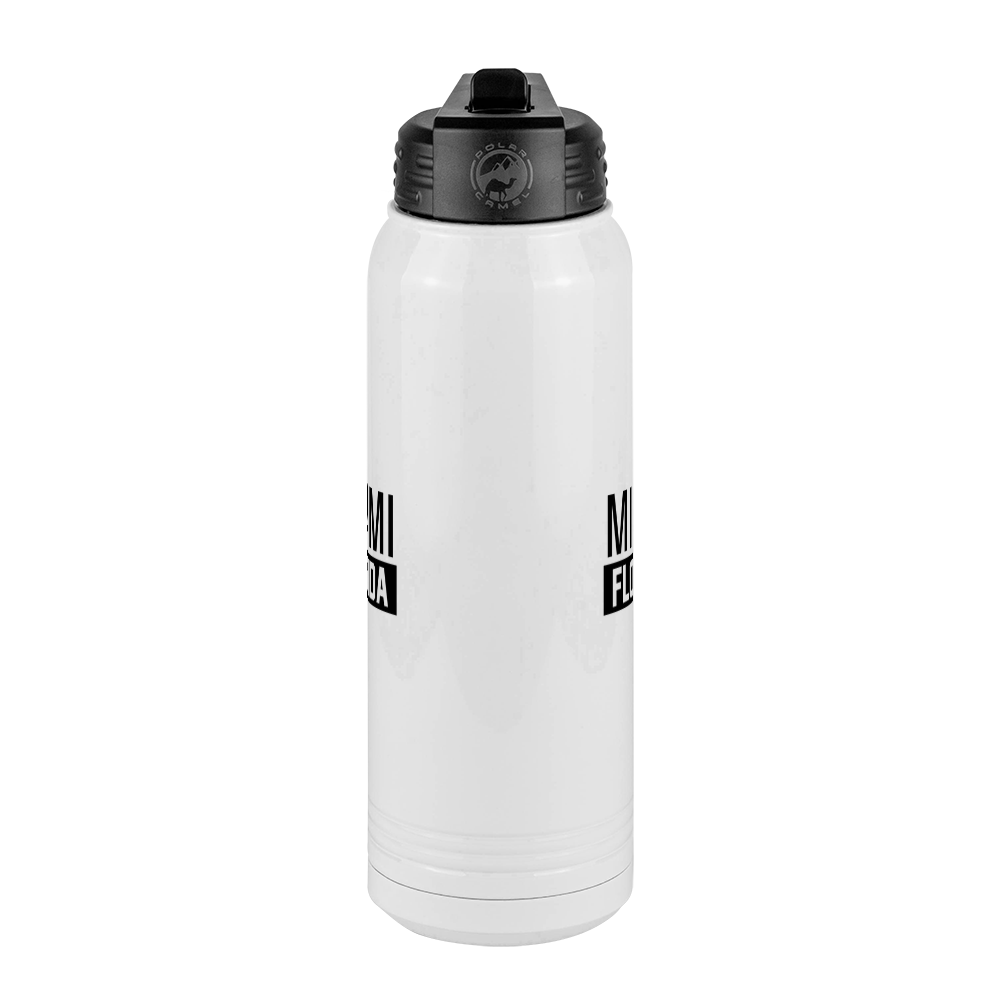 Personalized Miami Florida Water Bottle (30 oz) - Center View