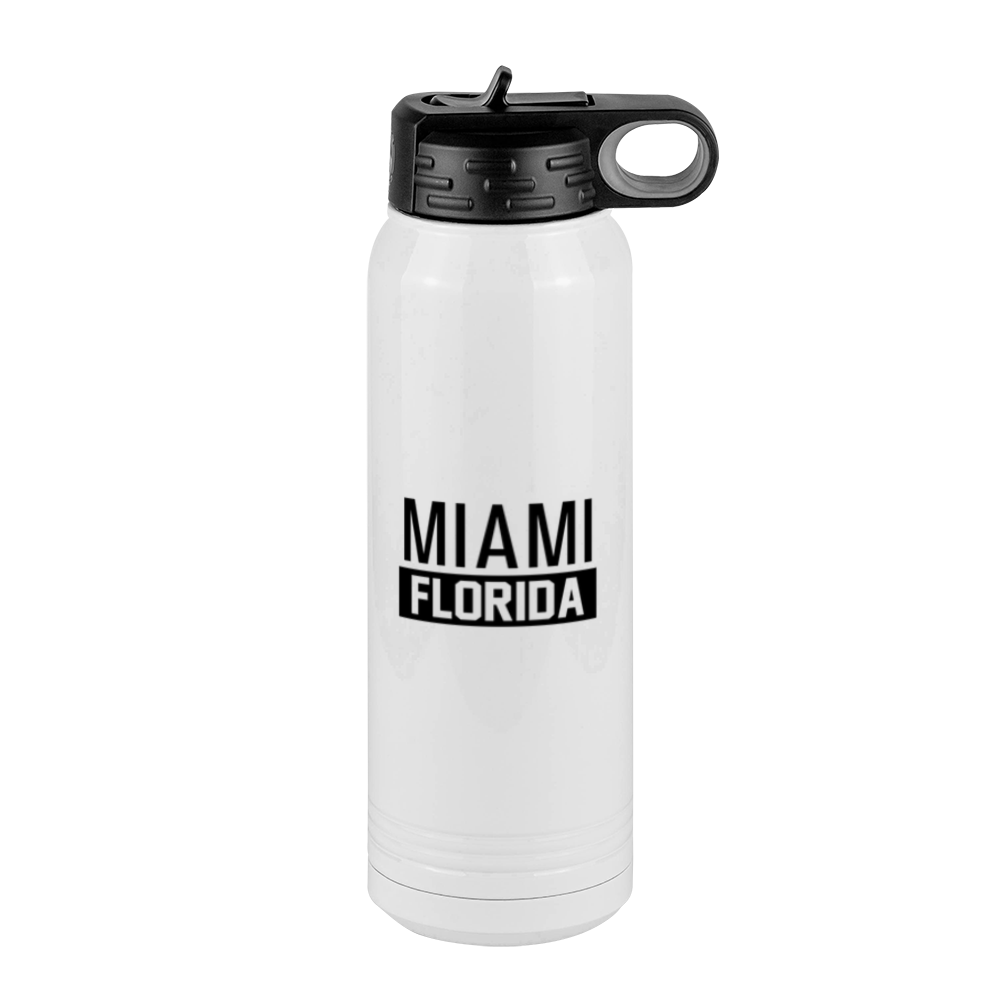 Personalized Miami Florida Water Bottle (30 oz) - Right View