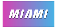 Thumbnail for Miami Ombre Beach Towel - Front View