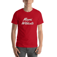 Thumbnail for Personalized Miami T-Shirt - Red - Shirt View