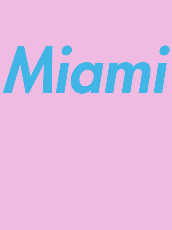 Personalized Miami T-Shirt - Pink - Decorate View