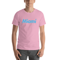 Thumbnail for Personalized Miami T-Shirt - Pink - Shirt View