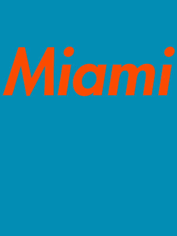 Personalized Miami T-Shirt - Teal - Decorate View