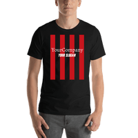 Thumbnail for Personalized Milan Italy Soccer T-Shirt - Black - Shirt View