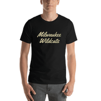 Thumbnail for Personalized Milwaukee T-Shirt - Black - Shirt View