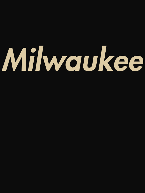 Personalized Milwaukee T-Shirt - Black - Decorate View
