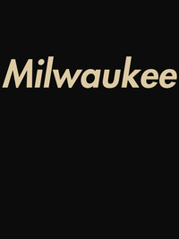 Thumbnail for Personalized Milwaukee T-Shirt - Black - Decorate View
