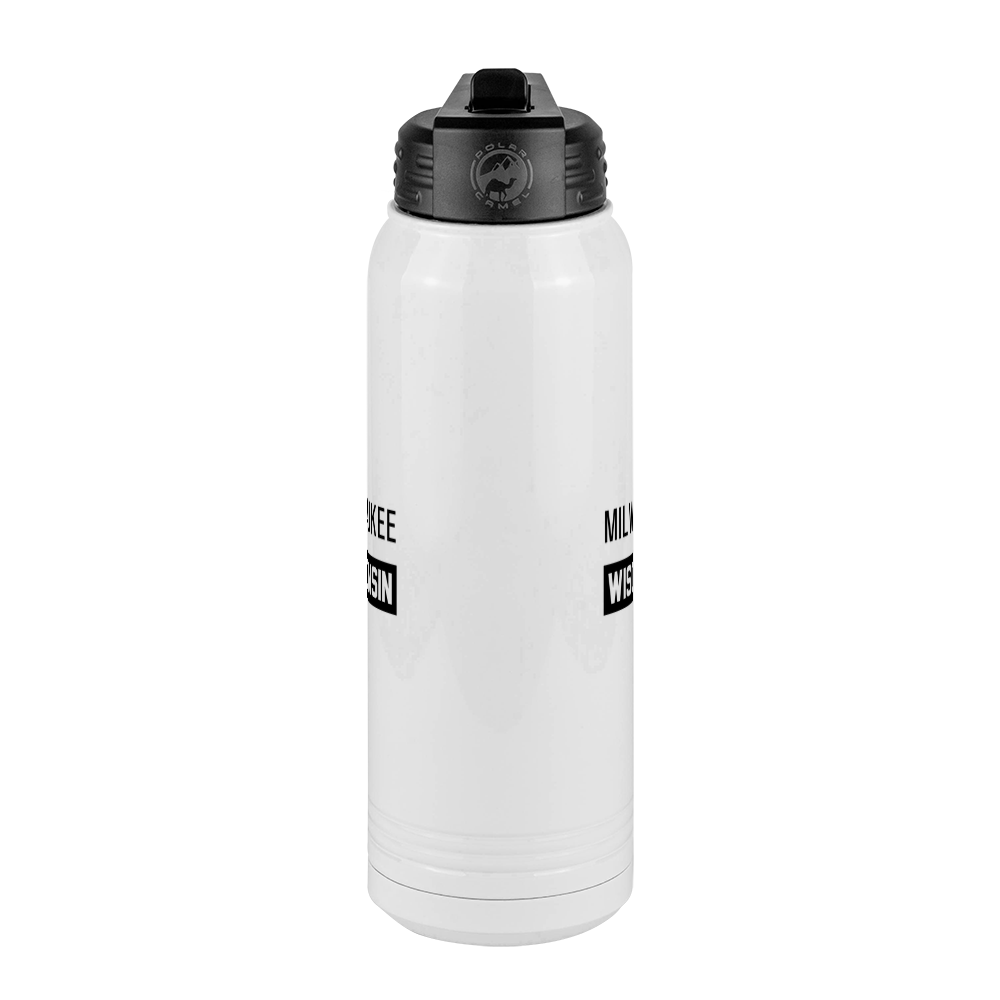 Personalized Milwaukee Wisconsin Water Bottle (30 oz) - Center View