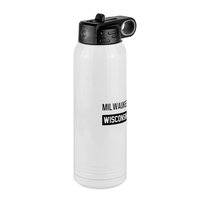 Thumbnail for Personalized Milwaukee Wisconsin Water Bottle (30 oz) - Front Right View