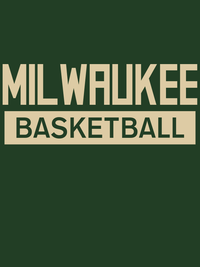 Thumbnail for Milwaukee Basketball T-Shirt - Green - Decorate View