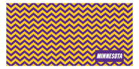 Thumbnail for Personalized Minnesota Chevron Beach Towel - Front View