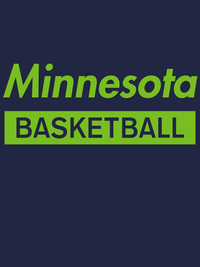 Thumbnail for Minnesota Basketball T-Shirt - Blue - Decorate View