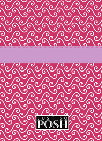 Thumbnail for Personalized Mod III Journal - Pink and White - Circle Ribbon Nameplate - Back View