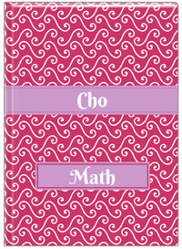 Thumbnail for Personalized Mod III Journal - Pink and White - Ribbon Nameplate - Front View