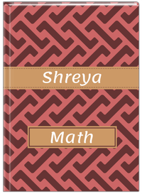 Thumbnail for Personalized Mod I Journal - Red and Brown - Ribbon Nameplate - Front View