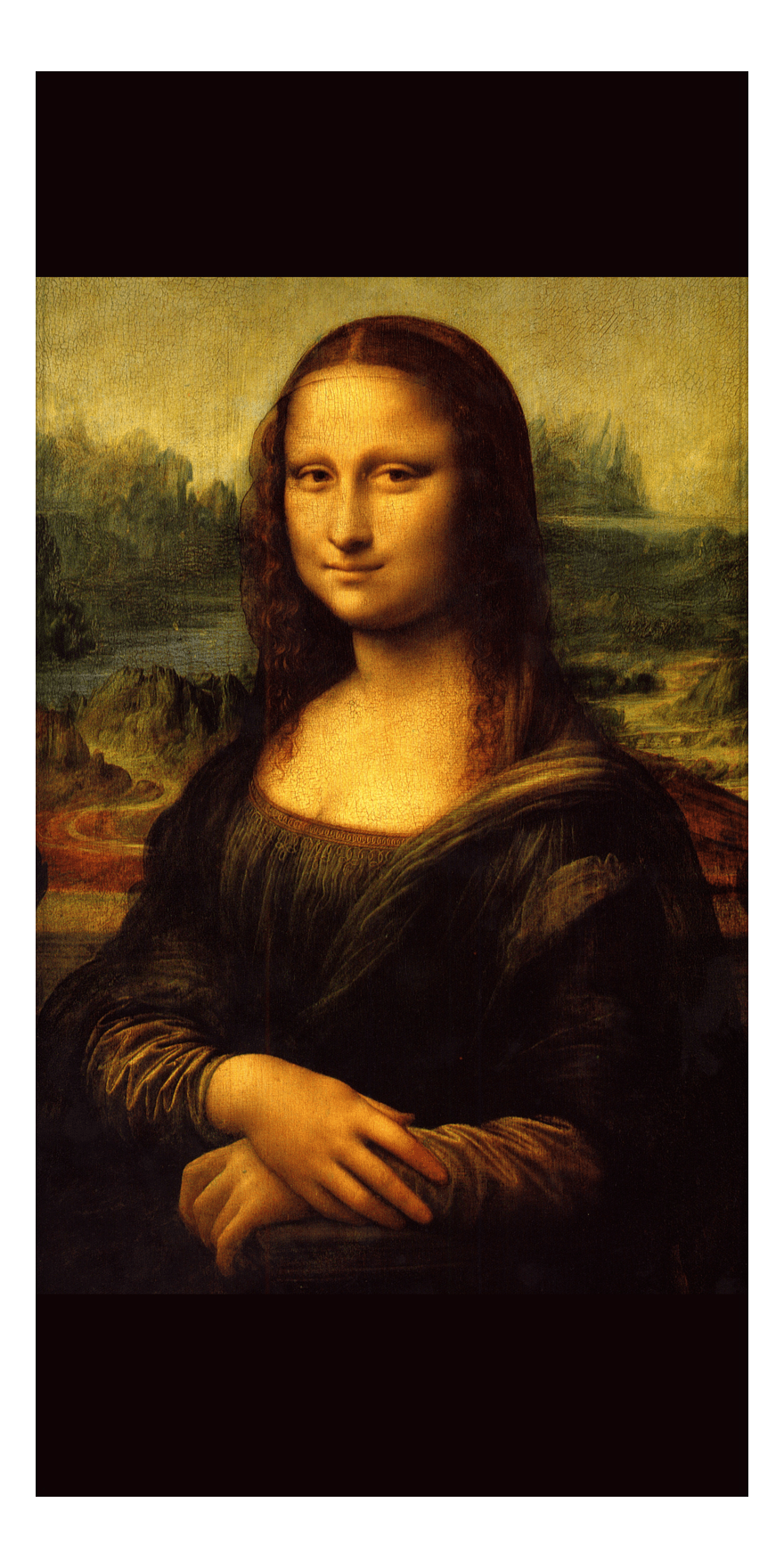 Mona Lisa Beach Towel - Leonardo da Vinci - Front View
