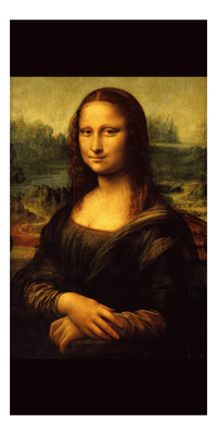 Thumbnail for Mona Lisa Beach Towel - Leonardo da Vinci - Front View