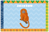 Thumbnail for Personalized Monkeys Placemat VI - African Vibes - Monkey IV -  View