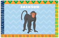 Thumbnail for Personalized Monkeys Placemat VI - African Vibes - Monkey XII -  View