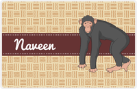 Thumbnail for Personalized Monkeys Placemat VII - Primate Ribbon - Monkey III -  View