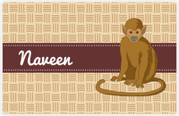 Thumbnail for Personalized Monkeys Placemat VII - Primate Ribbon - Monkey X -  View