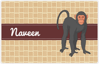 Thumbnail for Personalized Monkeys Placemat VII - Primate Ribbon - Monkey XII -  View